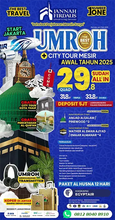 paket umroh plus mesir jannah firdaus