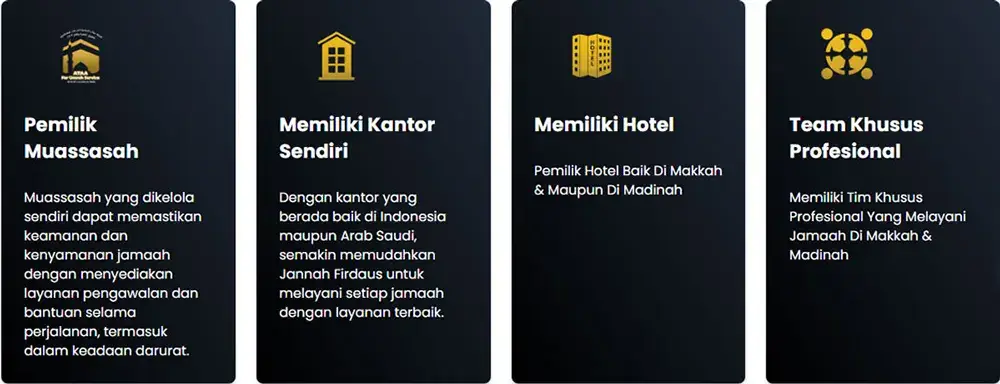 Alasan pilih jannah firdaus travel